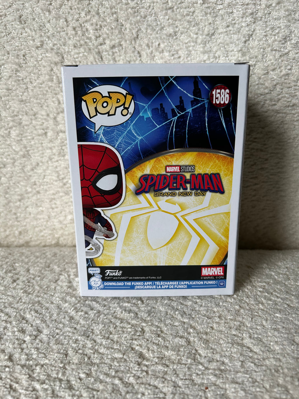 Funko pop! Spiderman brand new Day 1586